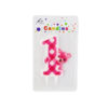 Pink 1st Jumbo Number Candle