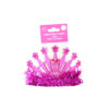 Pink Tiara With Tinsel 12.7x10cm