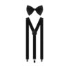 Black Suspender and Bow Tie