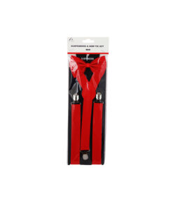 Alternative view of Red Suspensder and Bow Tie