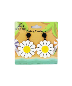 White Daisy Earrings 7cm