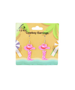 Pink Cowboy Earrings 6.5cm