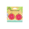 Red Grapefruit Earrings 5.5cm