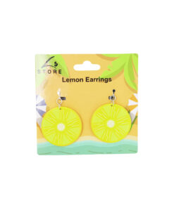Green Lemon Earrings 6cm