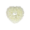 Ivory Artificial Craft Rose Heart 29x29cm