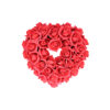Red Artificial Craft Rose Heart 29x29cm