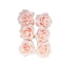 Pink Rose Artificial Craft Flower 6pc 10cm