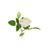 White Artificial Rose 2 Head 46cm