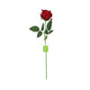 Dark Red Artificial Velvet Rose 1 Head 51cm