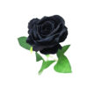 Black Artificial Velvet Rose 1 Head 51cm