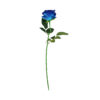 Blue Artificial Velvet Rose 1 Head 51cm