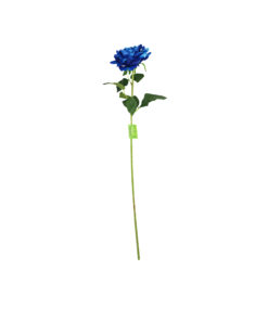 Blue Artificial Rose 1 Head 74cm