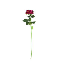 Hot Pink Artificial Rose 1 Head 74cm