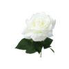 White Artificial Rose 1 Head 74cm