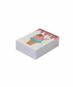 Ice Cream Note Pad 60 Sheets 4Pc 6.5x9.5cm