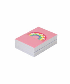 Happy Rainbow Note Pad 60 Sheets 4Pc 6.5x9.5cm