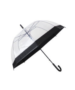 Clear Dome Umbrella with Black Border 23inch