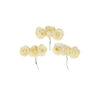 Champagne Artificial Craft Hibiscus Flowers 9pc 4cm