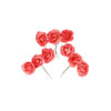Red Artificial Craft Hibiscus Flowers 9pc 4cm