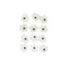 White Artificial Craft Lily Flowers 12pc 4.7cm