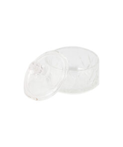 Clear Glasses Candle holder with Lid Height 100mm