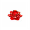 Red Lotus Glasses Candle Holder Height 53mm