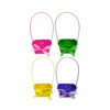 Easter Square Basket With Ribbon Assorted