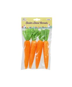 Easter Flocked Carrot 4pk