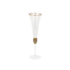 Gold Rim Champagne Glass