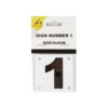 Number 1 Sign 5x5cm