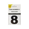 Number 8 Sign 5x5cm