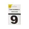 Number 9 Sign 5x5cm