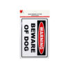 Beware of Dog Sign 9x20cm
