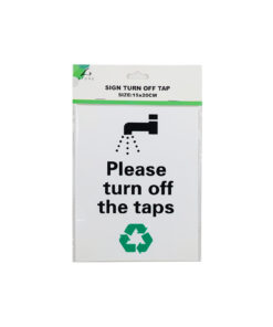 Turn Off Tap Sign 15x20cm