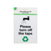 Turn Off Tap Sign 15x20cm