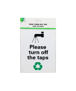 Turn Off Tap Sign 15x20cm