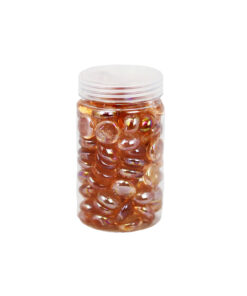 Peach Glass Gems 500g 17-19mm