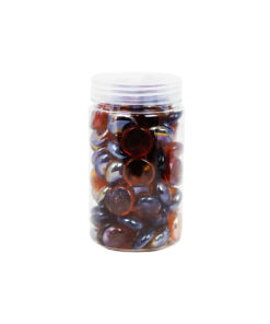 Amber Glass Gems 500g 17-19mm