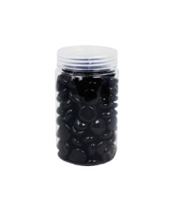 Black Glass Gems 500g 17-19mm
