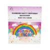 Rainbow Happy Birthday Backdrop 100x50cm