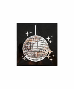 Black Disco Napkins 20pc