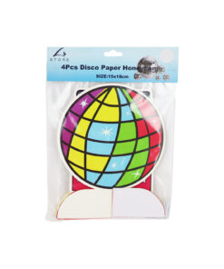 Disco Paper Honeycomb 4pc 15x18cm