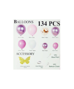 Pink Combination Party Balloon Garland Kit 134pc