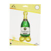 Green Wine Bottle with Base Foil Balloon 1pc 130x48x48cm