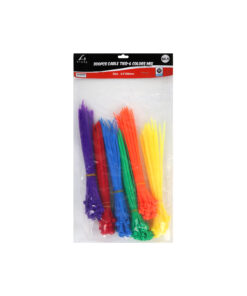 Cable Tie 6 Colors Assorted 300pc 4.6x20cm