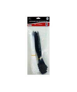 Reusable Cable Tie Black & White 100pc