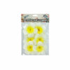 White & Yellow Frangipani 6cm 6pc