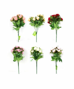 15 Heads Of Small Roses 32cm