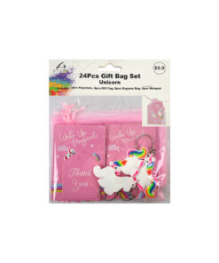 Unicorn Gift Bag Set 24pc