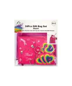 Heart Gift Bag Set 24pc